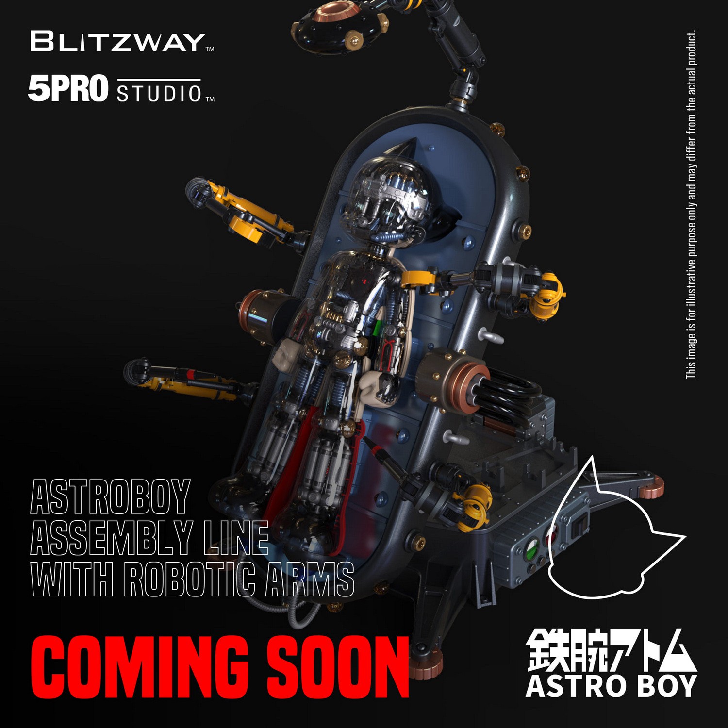 งานปั้นสวย ๆ กับฉากประกอบหุ่นเจ้าหนูอะตอมของ Blitzway x 5PRO studio