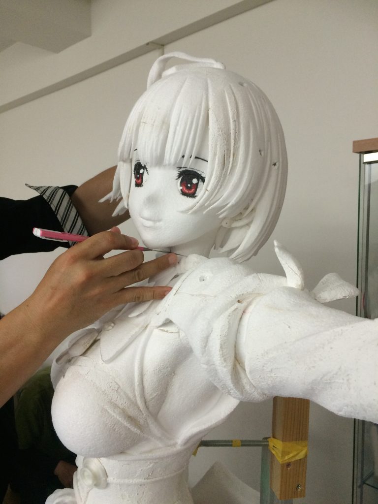 มาดูเบื้องหลังงานปั้นขนาดเท่าตัวจริงของ Mumei กันเถอะ