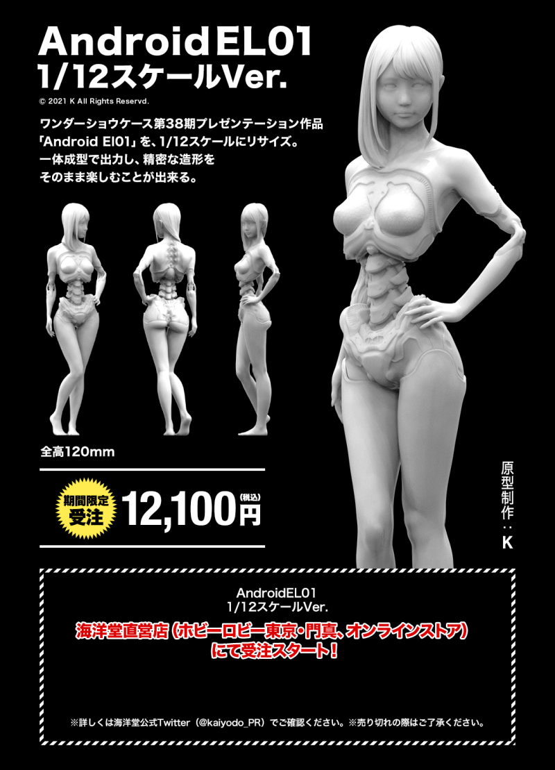 สวยล้ำไปอีกแบบ กับงาน GK หุ่น Android HB01 Transparent Ver