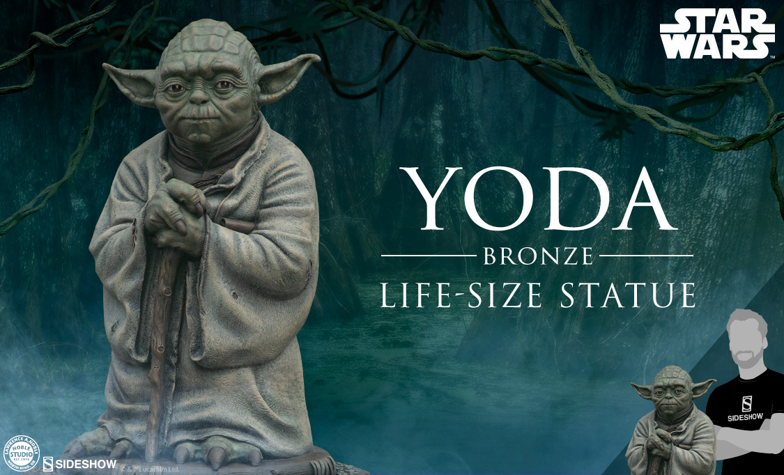 เผยภาพแรกงานบรอนซ์ใหม่ของ Yoda ขนาดเท่าตัวจริงของ Sideshow