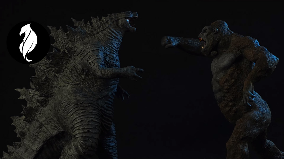 ชมการปั้นแบบสดแบบเทพ ๆ กับ GODZILLA VS KING KONG