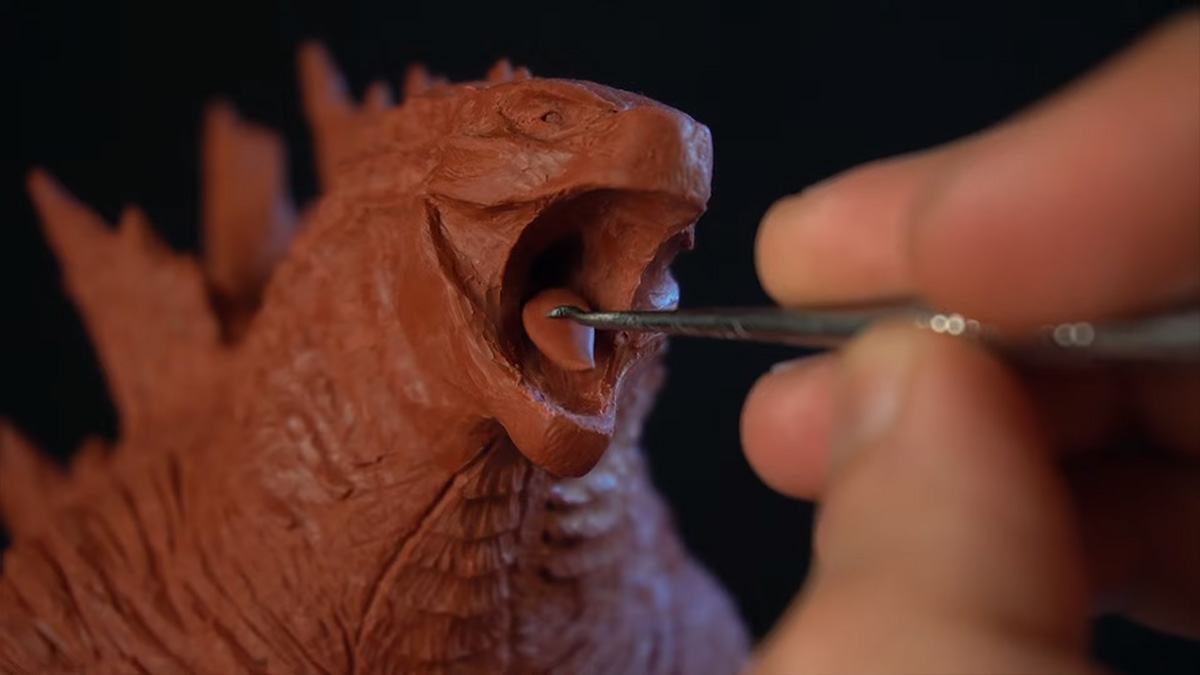 ชมการปั้นแบบสดแบบเทพ ๆ กับ GODZILLA VS KING KONG