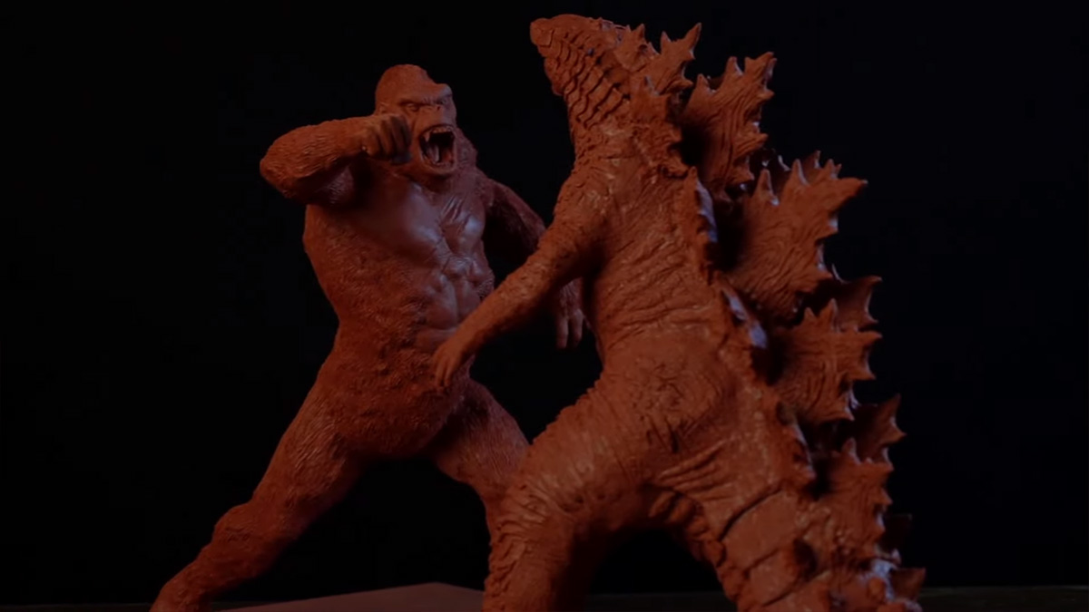 ชมการปั้นแบบสดแบบเทพ ๆ กับ GODZILLA VS KING KONG