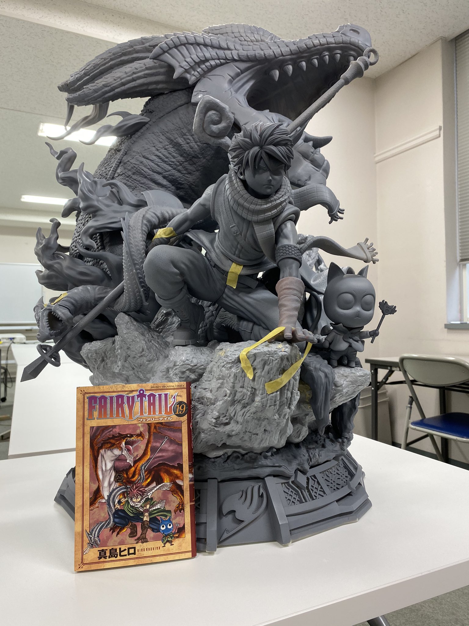 ฮิโระ มาชิม่า เผยงานปั้น statue ใหม่จากการ์ตูน Fairy Tail
