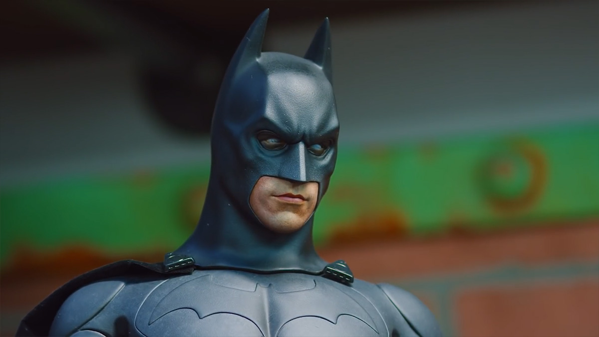 Sideshow โชว์การลงสี Batman The Dark Knight Premium Format Figure