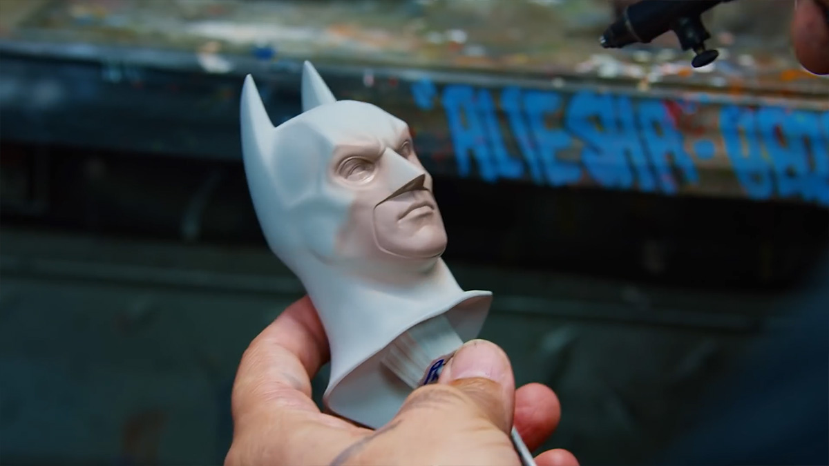 Sideshow โชว์การลงสี Batman The Dark Knight Premium Format Figure