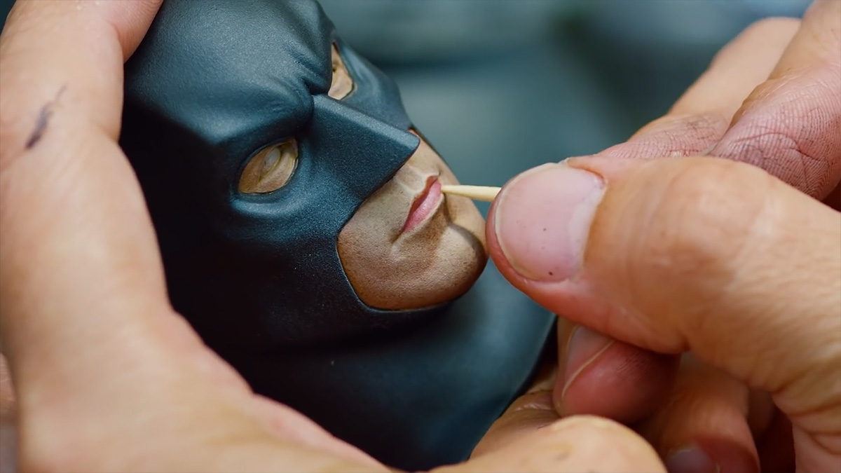 Sideshow โชว์การลงสี Batman The Dark Knight Premium Format Figure