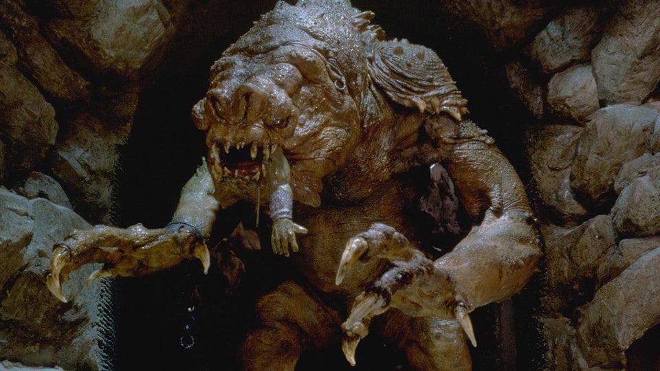 Sideshow เผยภาพแรก Rancor งานปั้น Statue จากภาพยนต์ Star Wars Return of the Jedi