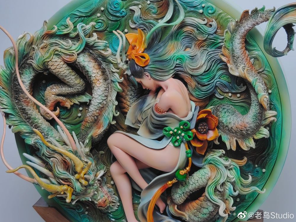 แชร์ภาพงานเพ๊นสวย ๆ Sleeping Dragon