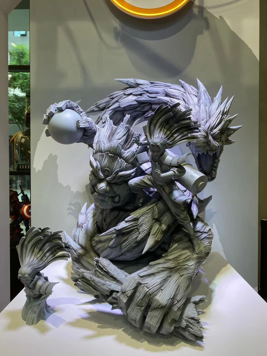 ภาพถ่ายจริงกับงานปั้นเรซิ่นต้นแบบนารูโตะของค่าย Pickstar Studios