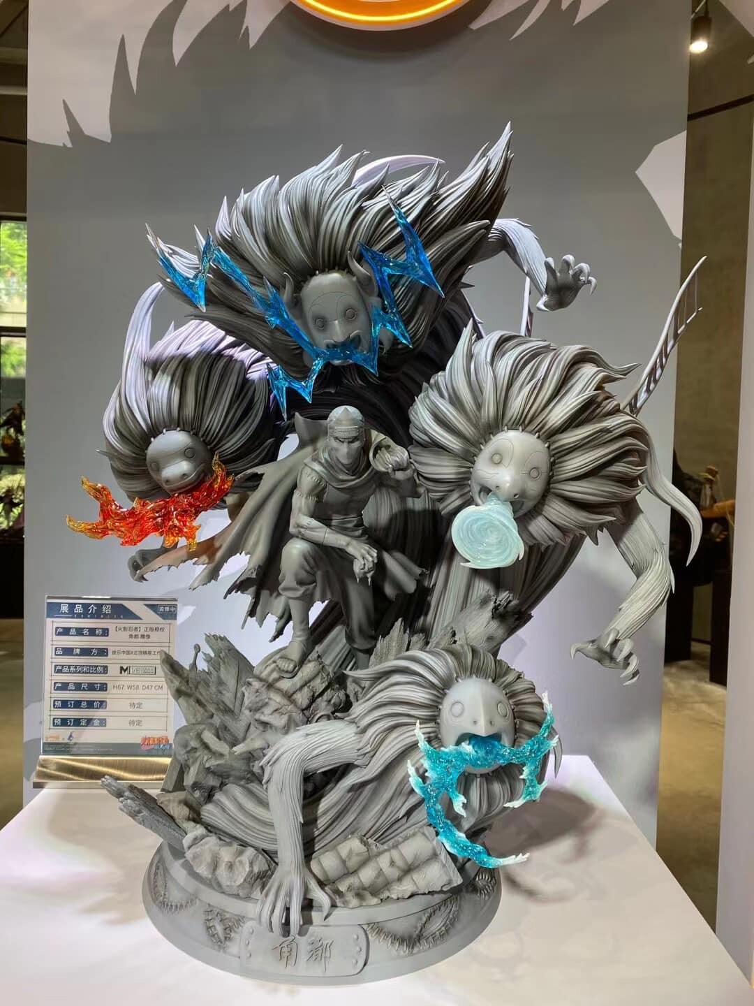 ภาพถ่ายจริงกับงานปั้นเรซิ่นต้นแบบนารูโตะของค่าย Pickstar Studios