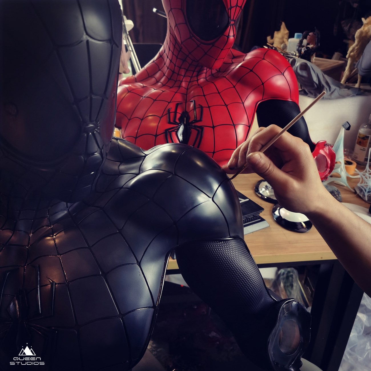 เบื้องหลังงานปั้น Spiderman Bust ค่าย Queen Studios