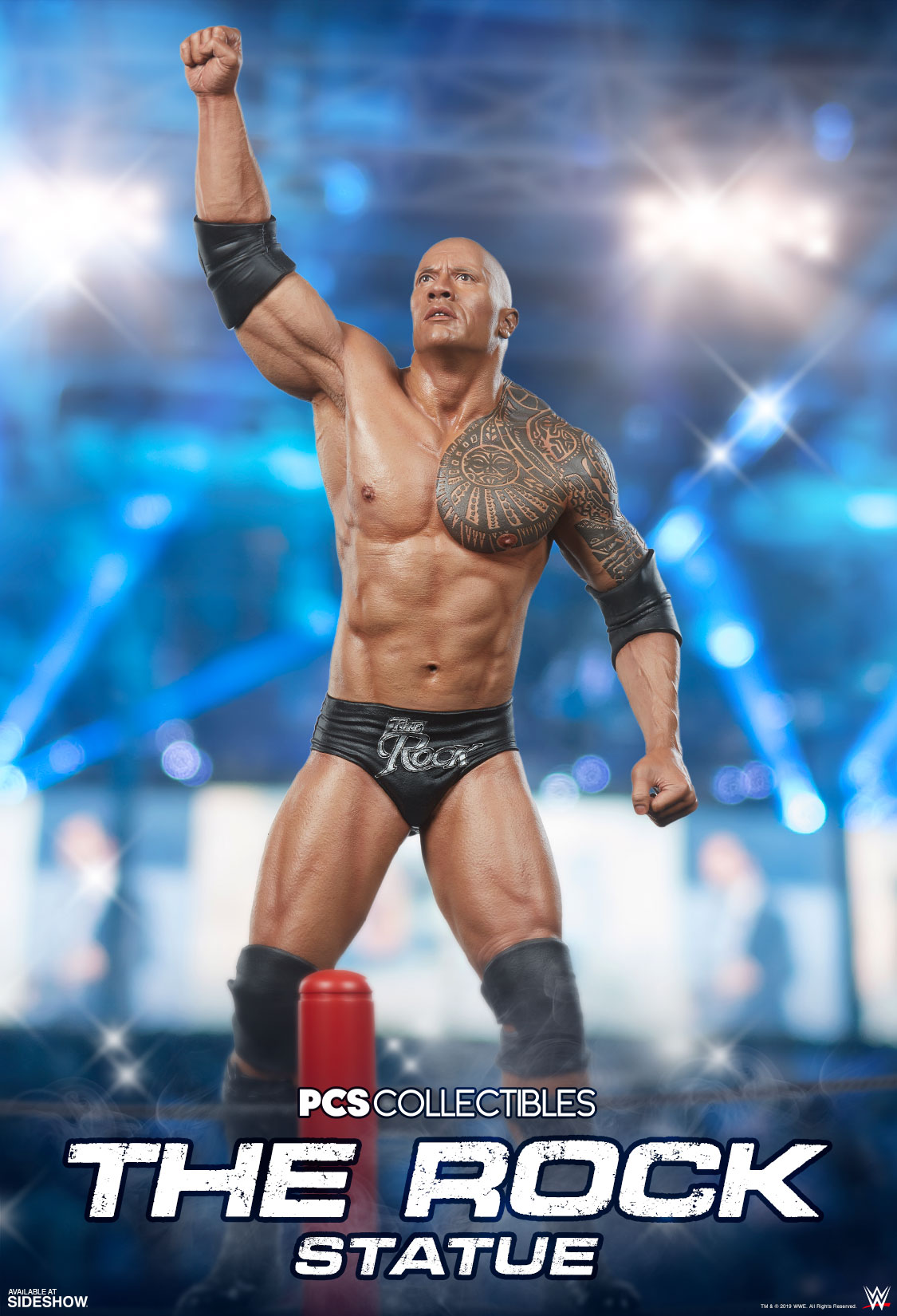 คนรักมวยปล้ำมีโดนกันแน่!! กับภาพโปรโมทงานปั้น The Rock Statue จาก Sideshow