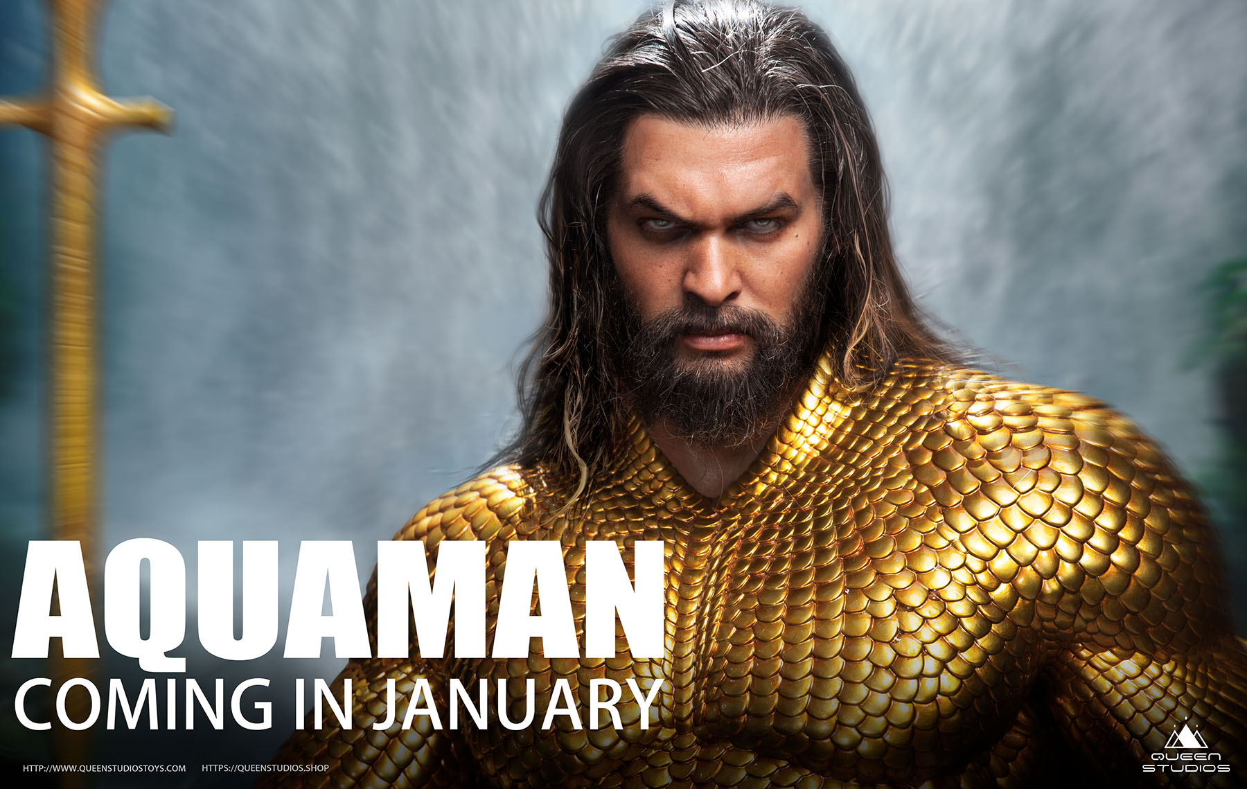 แย้มเล็ก ๆ กับ Aquaman ขนาด 1/2 ค่าย Queen Studios