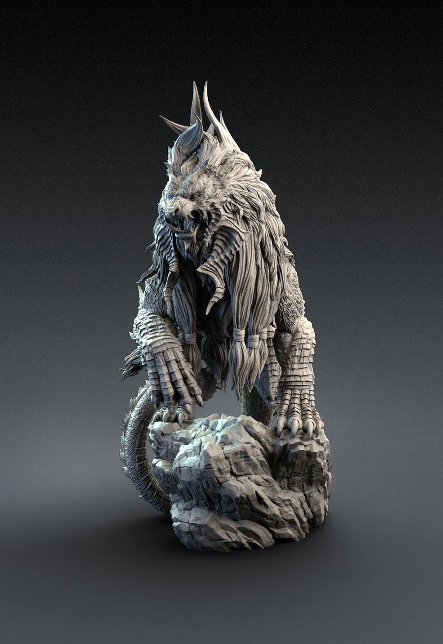 งานปั้น Creature Fantasy Narasimha Watcher of the Death โดย R-One