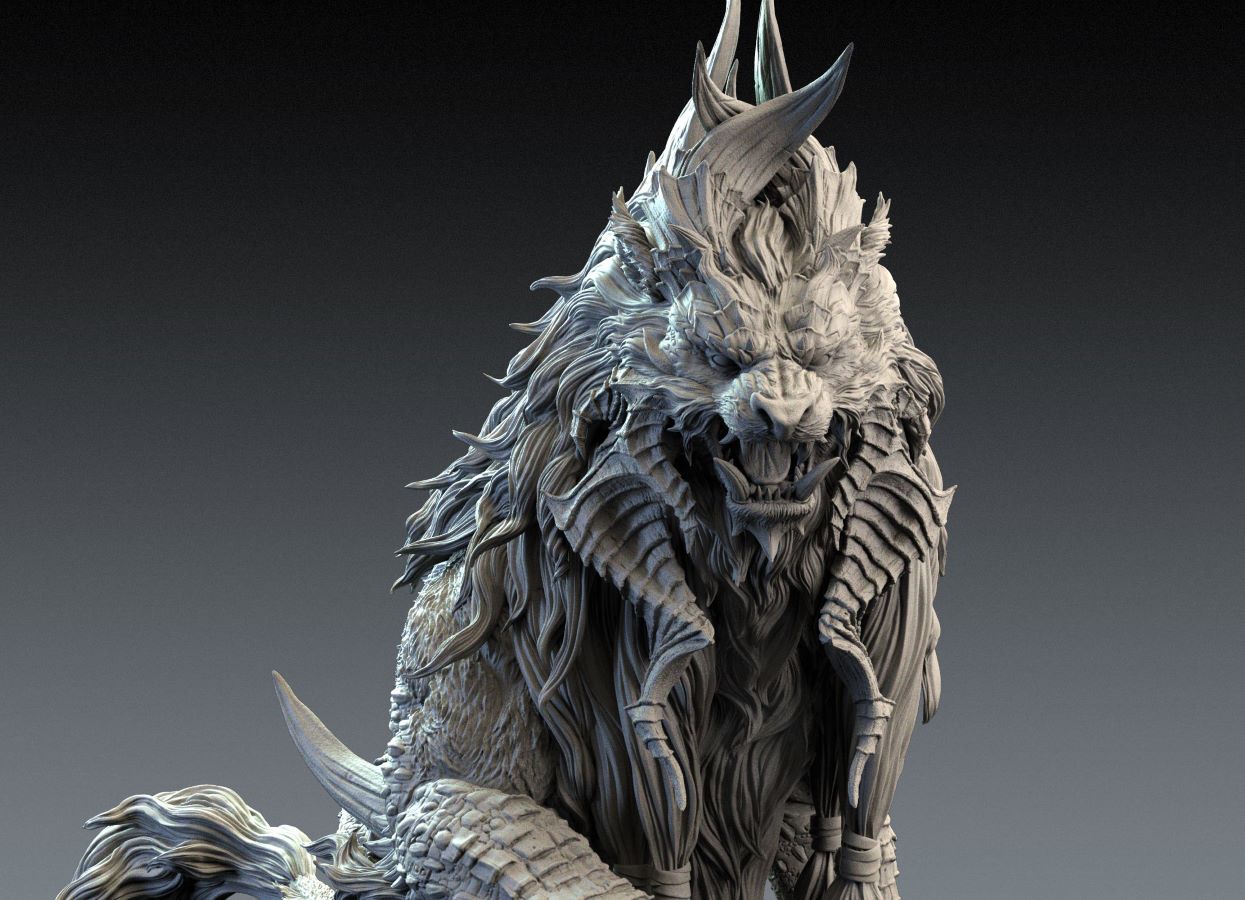 งานปั้น Creature Fantasy Narasimha Watcher of the Death โดย R-One