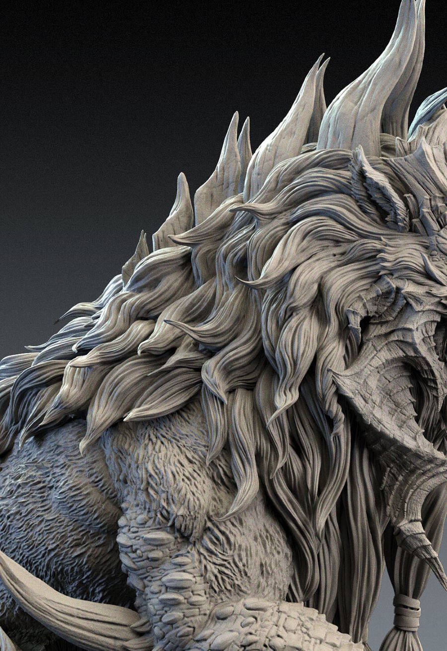 งานปั้น Creature Fantasy Narasimha Watcher of the Death โดย R-One