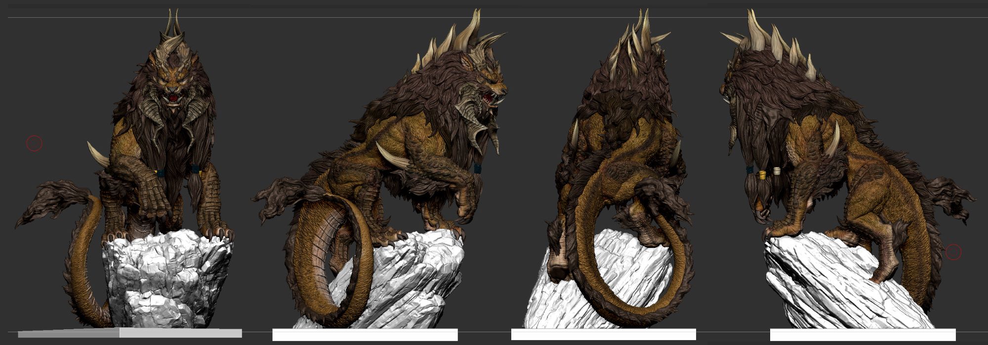 งานปั้น Creature Fantasy Narasimha Watcher of the Death โดย R-One