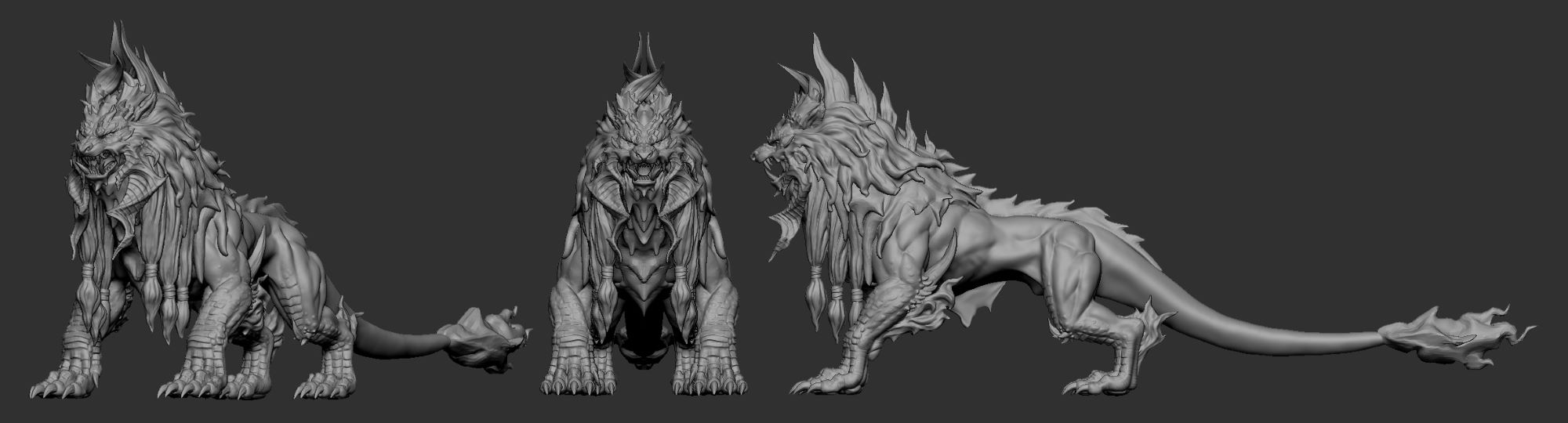 งานปั้น Creature Fantasy Narasimha Watcher of the Death โดย R-One