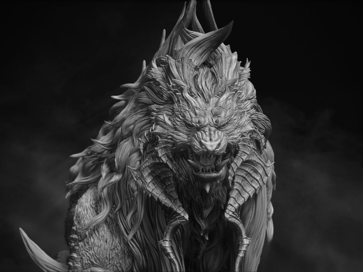 งานปั้น Creature Fantasy Narasimha Watcher of the Death โดย R-One