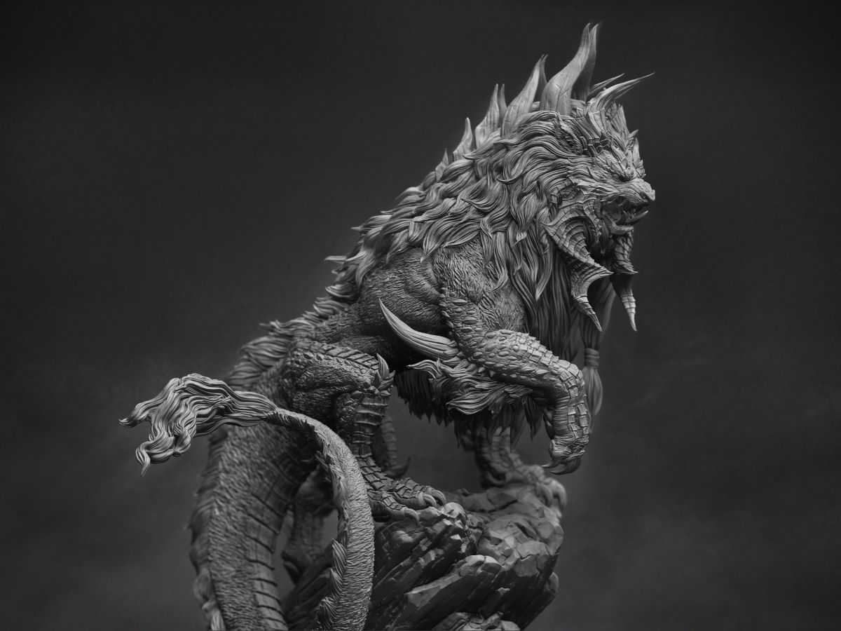 งานปั้น Creature Fantasy Narasimha Watcher of the Death โดย R-One