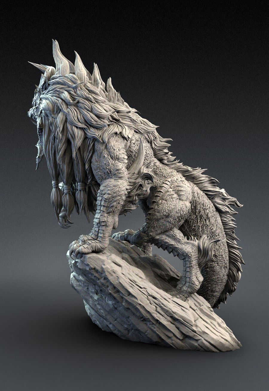 งานปั้น Creature Fantasy Narasimha Watcher of the Death โดย R-One