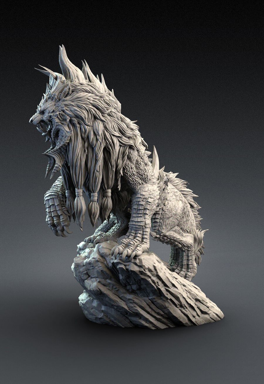 งานปั้น Creature Fantasy Narasimha Watcher of the Death โดย R-One