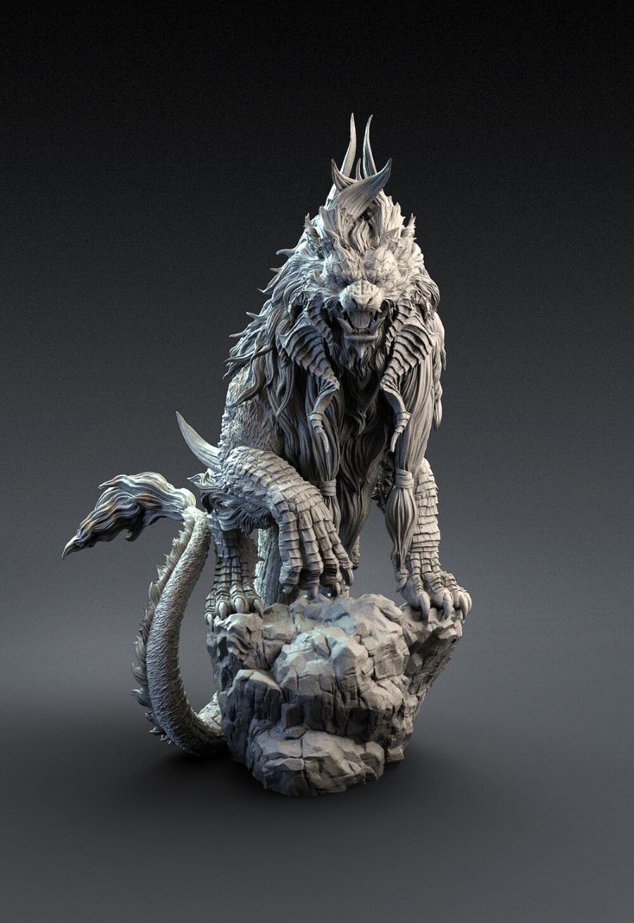 งานปั้น Creature Fantasy Narasimha Watcher of the Death โดย R-One